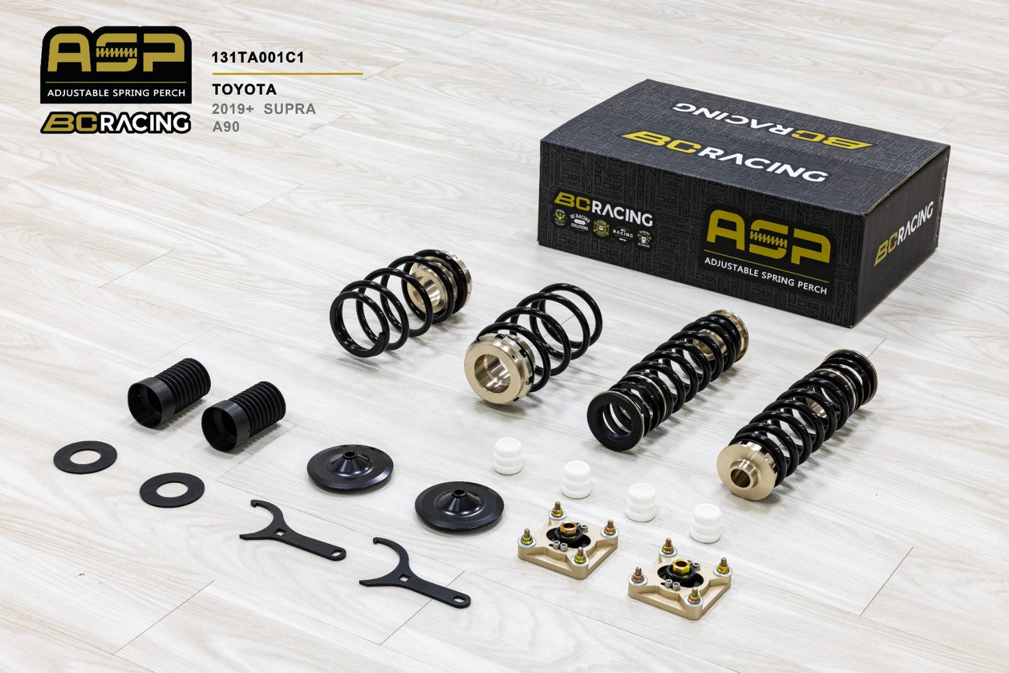 BC Racing ASP Adjustable Lowering Springs for Toyota Supra A90