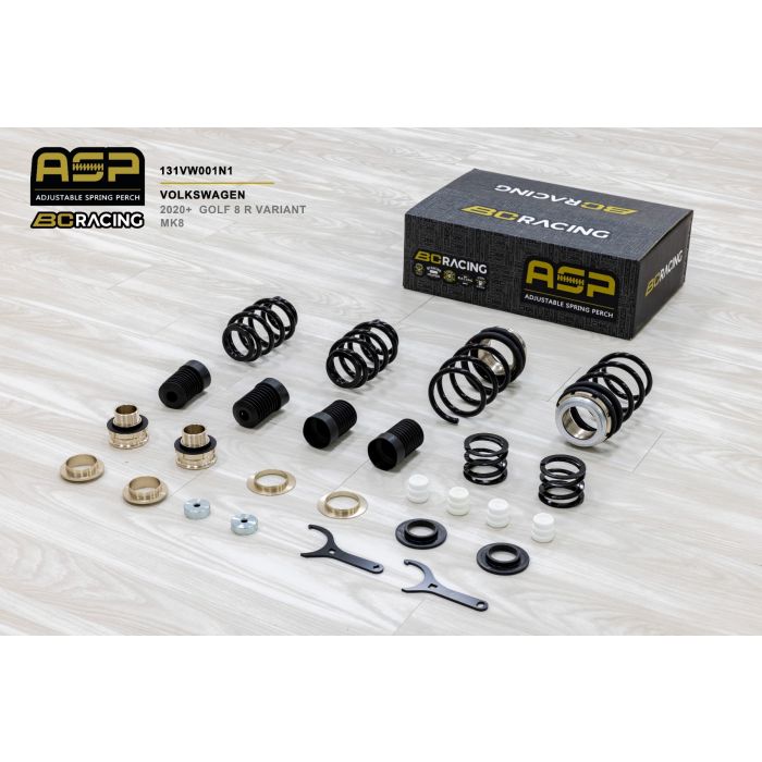 BC Racing ASP Adjustable Lowering Springs for Volkswagen Golf Mk8 R Estate Variant 2020+