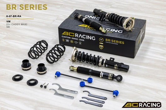 BC Racing BR RA Coilovers for Volkswagen Caddy Maxi 2021+ 54.5mm Strut