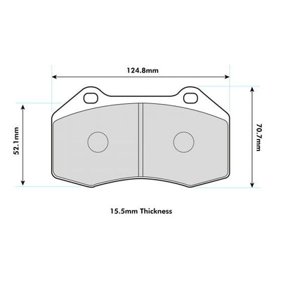 PBS ProTrack Front Brake Pads for Renault Megane RS Mk2 225 R26 8541