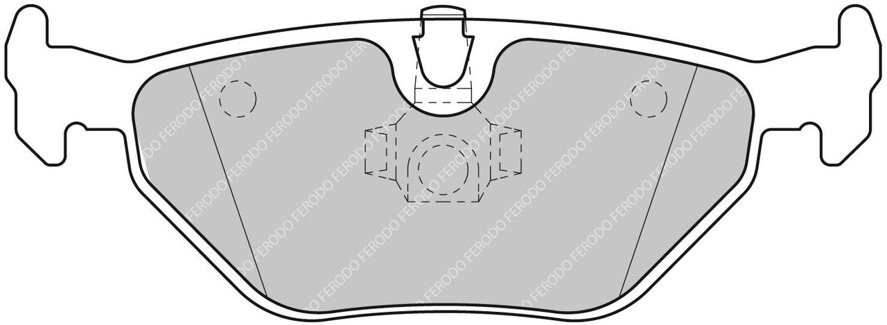 Ferodo DS2500 Rear Brake Pads FCP1301H