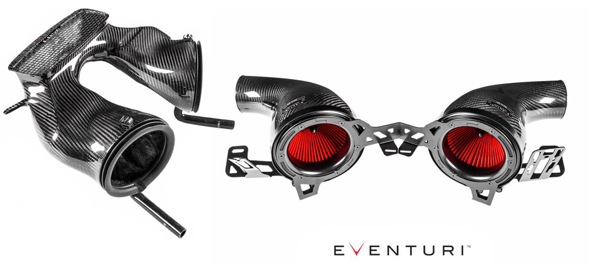 Eventuri Gloss Carbon Intake Kit for Porsche 991 Turbo & Turbo S 991.1 991.2