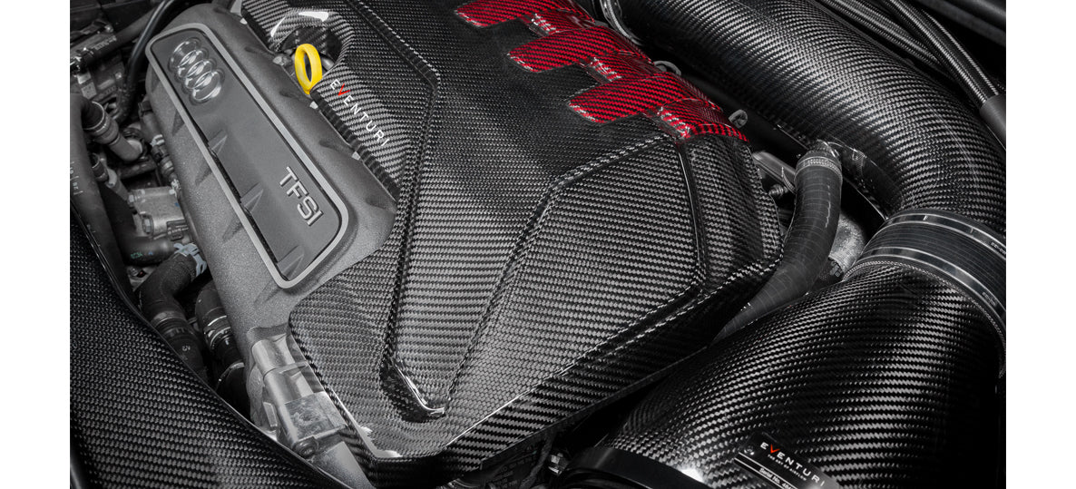 Eventuri Gloss Carbon Engine Cover for Audi RS3 8V / RSQ3 / TTRS 8S Mk3